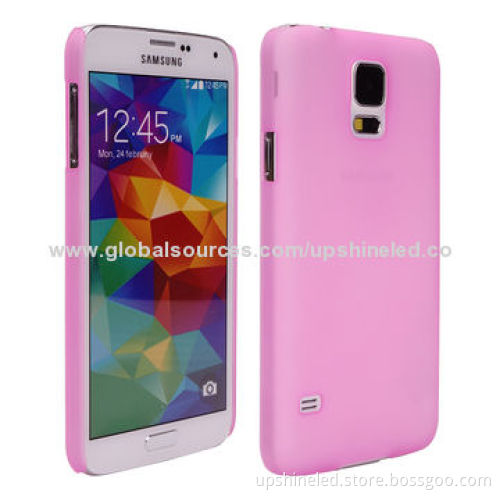 Hard PC Shell Cases for Samsung Galaxy S5/Rubber Oil Matte Finish in Semi-transparent/Solid Color